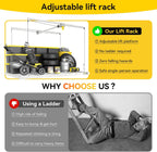 fero overhead garage storage rack 4x8, 500 lb on a desk or shelf