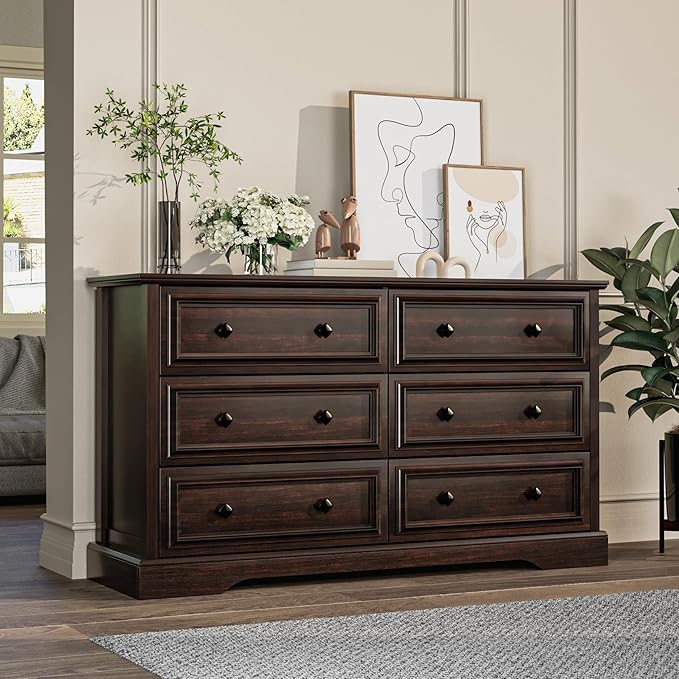 VVFLU Farmhouse 6 Drawer Dresser - Image 3