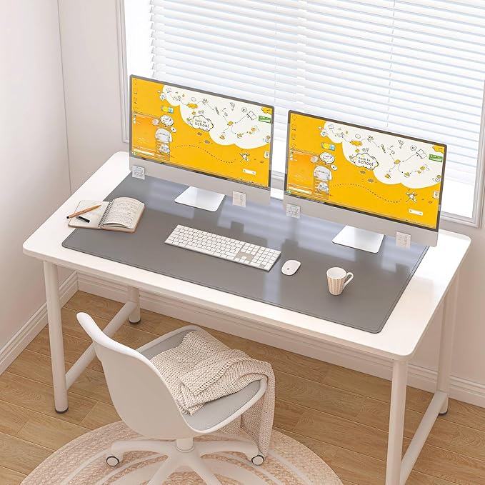 DAWNTREES Desk Mat Protector, PU Leather Desk Pad, Non Slip, Large Mouse Pad - Image 7