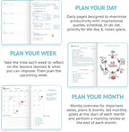 Wyze Planner Undated Daily Planner – 1-Year B5 Productivity Organizer - Image 4