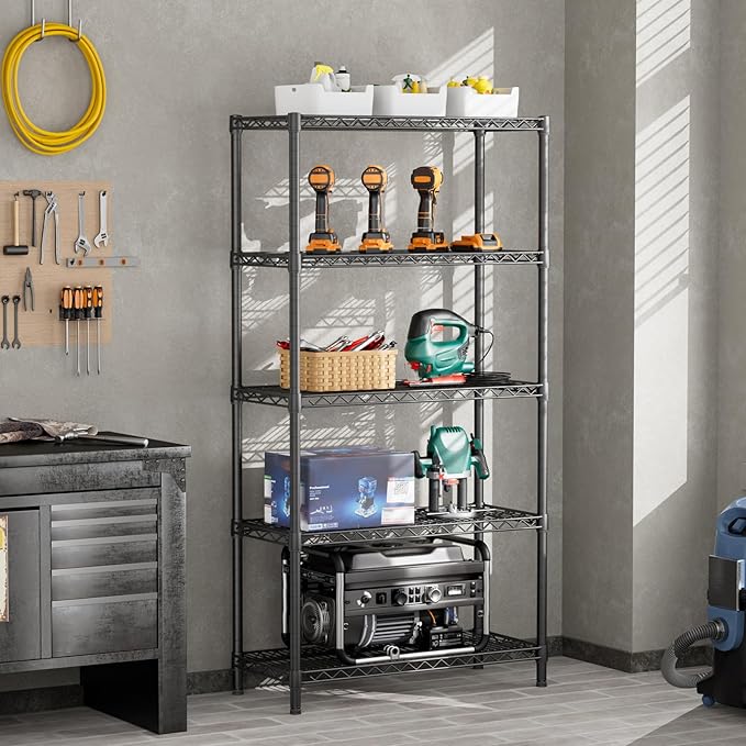 SINGAYE 5 Shelf Adjustable Heavy Duty Storage Shelving Unit 350 lbs per Shelf - Image 8