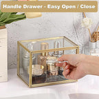 BTSKY Golden Glass Index Card Organizer Box, 3x5 Inch Index Cards Holder - Image 4