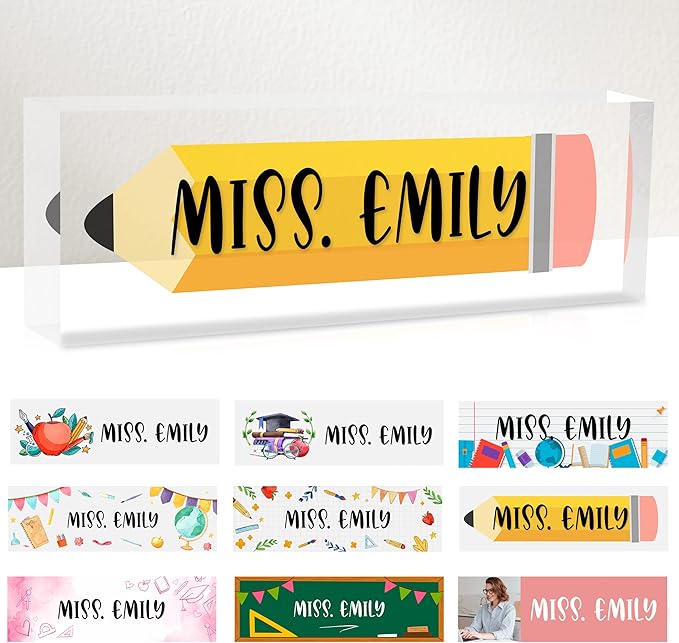 Teacher Office Desk Name Plate Personalized, Custom Name Plates - Image 8