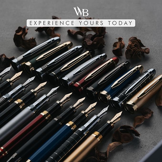 Wordsworth & Black Majesti Fountain Pen-, Luxury Case, Chrome Finish; Fine Nib- - Image 6