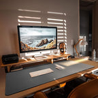 CENNBIE Leather Desk Mat, 39.3x19.6 Extra Large Desk Pad Blotter Protector - Image 6