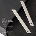 Gomake 100PCS 9mm Box Cutter Knife Replacement Blades 60 Degree Carbon Steel - Image 2