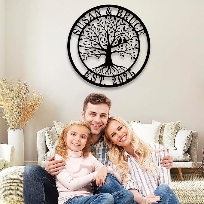 Personalized Tree of Life Metal Sign, Custom Metal Signs, Tree of Life - Image 4