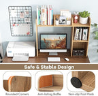Tangkula Desktop Bookshelf, Countertop Storage Hutch - Image 7