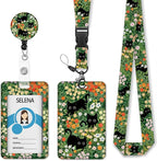 Cute Cats Lanyards for ID Badges, Badge Holder by Mcapirivo