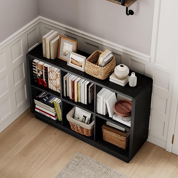 ChooChoo 6 Cube Storage Organizer, Wooden Bookcase - Image 5