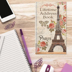 Current Parisian Postcard Address Book-94 Pages; Small 5" x 8-1/2" Size - Image 5