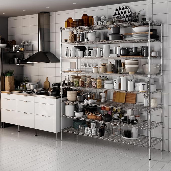 Regal Altair 21" Deep x 72" Wide x 86" Height Wire Shelving Kit | 8-Tier | NSF - Image 2