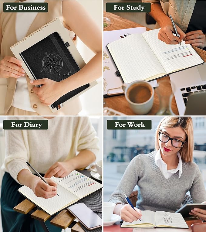 PAIBAS Graph Notebook for Women Men, 160 Pages Grid Paper, Graphing Notebooks - Image 8