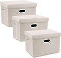 TYEERS Large Storage Bins with Lids, Collapsible, Fabric Storage Boxes
