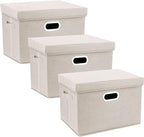 TYEERS Large Storage Bins with Lids, Collapsible, Fabric Storage Boxes by StorageOrganization