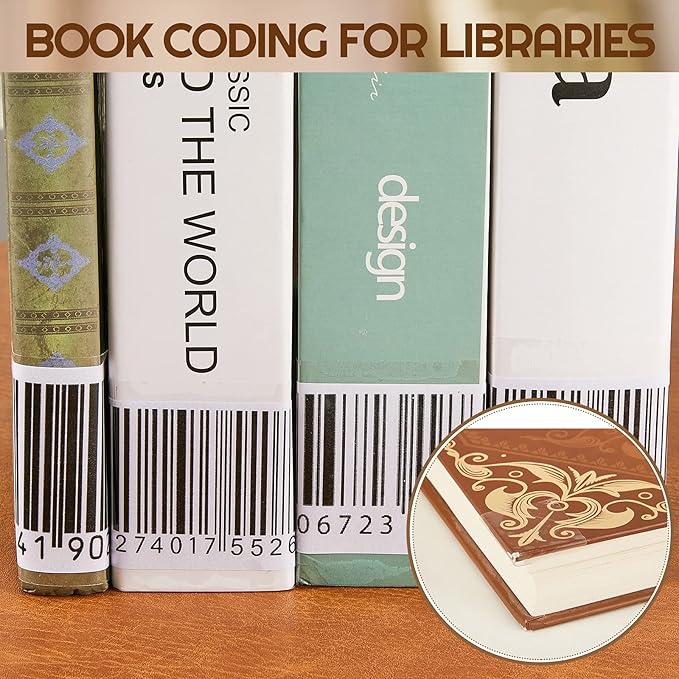 Zonon 500 Pcs Clear Labels Label Protector Clear Stickers Wafer Seals - Image 7