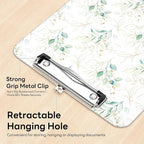 Luminzo Plastic Cute Clipboard Low-Profile Metal Clip, A4 Letter Size 9 x 12.5 - Image 4