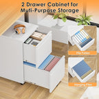 INTERGREAT 2 Drawer File Cabinet - Image 4