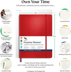 Roterunner Purpose Planner Notebook B5 7.5”x9.8” Undated Planner 2025 Daily - Image 2