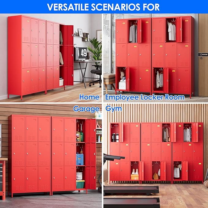 SUPEER 9 Doors Metal Locker - Image 7