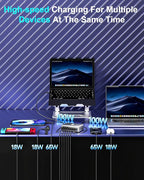 440W Fast USB C GAN Charger Block 8 Port Charging Station HUB Brick Dual PD PPS - Image 2