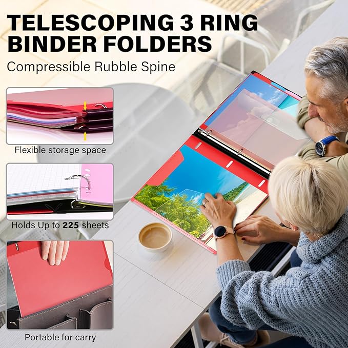 WOT I Telescoping Project Organizer 2-Pack, Refillable Binder - Image 2