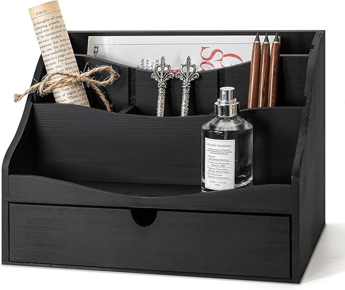Rebee Vision Pine Wooden Mail Organizer by REBEEVISION