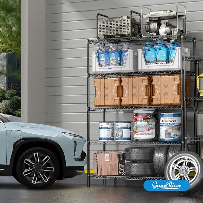 Guan River 5-Shelf Adjustable Metal Shelf Wire Shelving Unit Heavy Duty Storage - Image 2