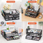 Marbrasse 3 Tier Mesh Desk Organizer - Image 4