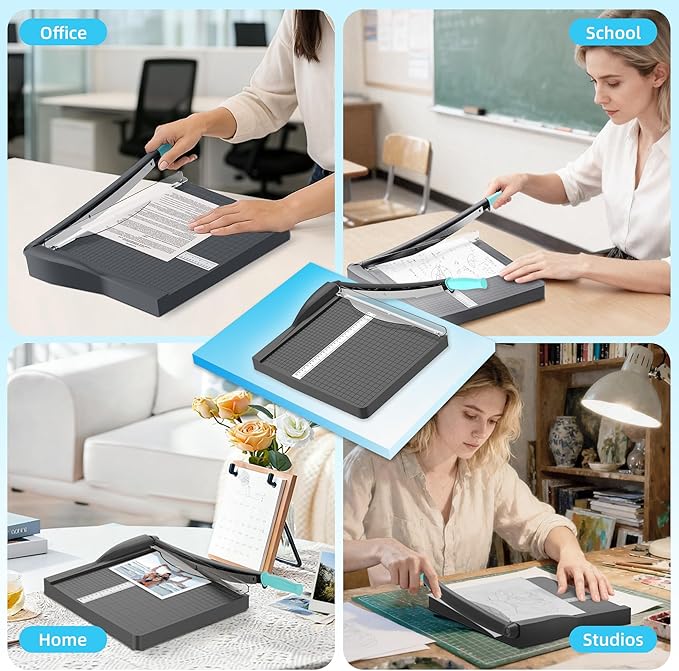 Scribanx Papercutter 12" Cut Length Guillotine Paper Cutter - Image 7