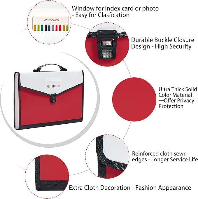 Legal Size 13-Pockets Expanding File Folder - Image 3