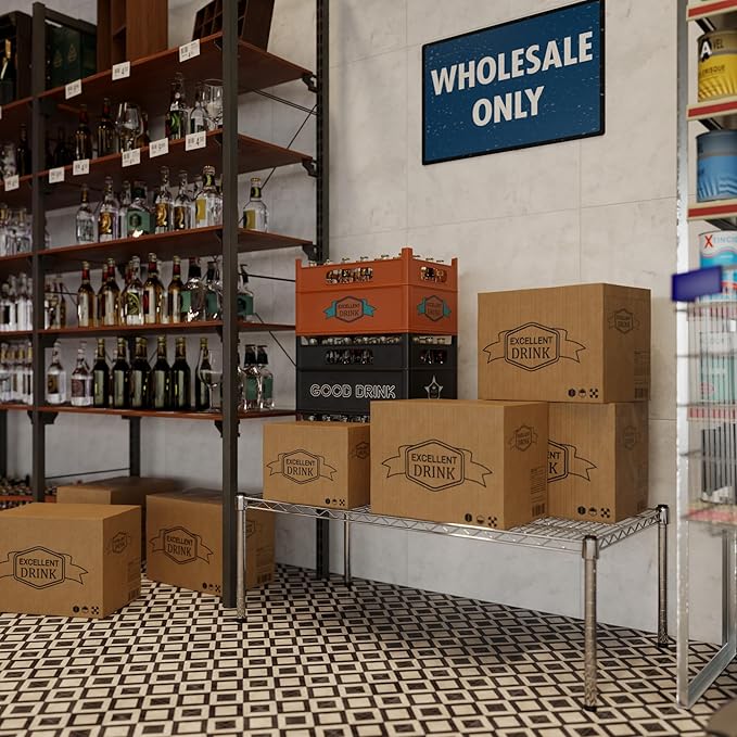Regal Altair 21" Deep x 42" Wide x 14" Height Wire Shelving Kit | 1-Tier | NSF - Image 7