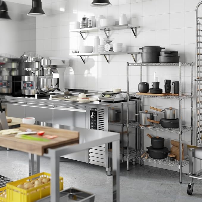 Regal Altair 14" Deep x 30" Wide x 54" Height Wire Shelving Kit | 4-Tier | NSF - Image 5