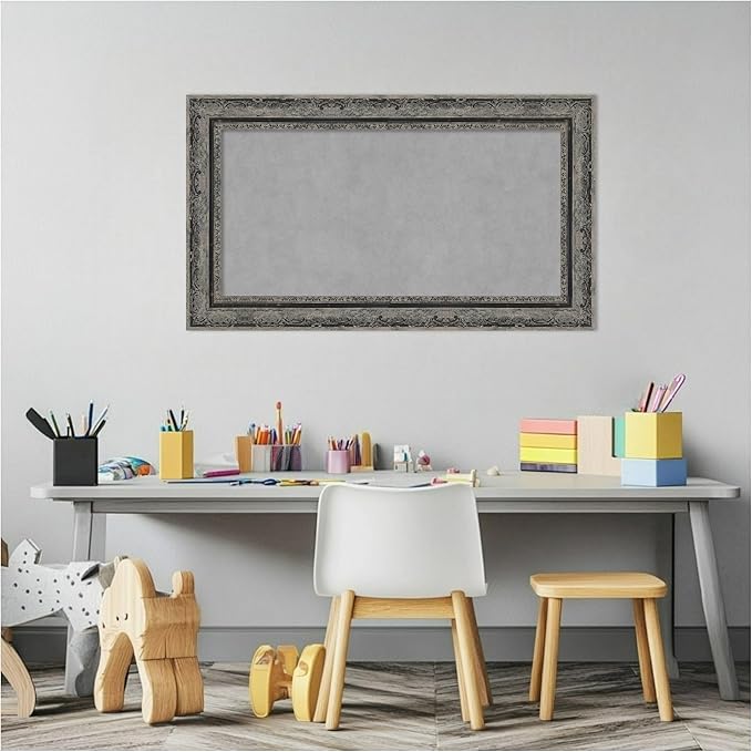 Amanti Art Black Framed Magnetic Board 16x28 Small Vision Board - Image 5