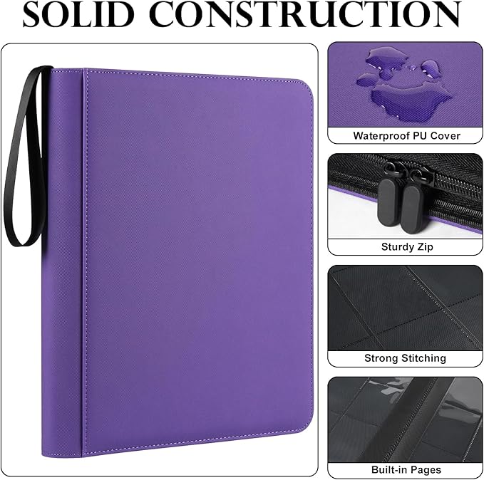 GEAoffice Waterproof Top Loader Binder Holds 324 Cards, Side Loading 9 Pocket - Image 3