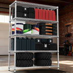 M MZG 5 Tiers Shelf Metal Storage Shelves 3300 lbs Steel Storage Shelving - Image 2