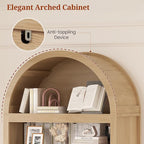 81" Tall Arched Cabinets, Bookcase - Image 5