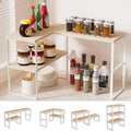 Golener Countertop Organizer Corner Shelf, 2-Tier Adjustable Stackable Corner by Golener