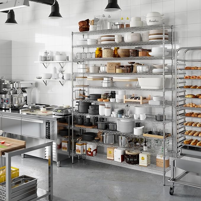 Regal Altair 14" Deep x 72" Wide x 96" Height Wire Shelving Kit | 10-Tier | NSF - Image 7