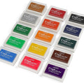 NIUBIER 15 Colors Craft Ink Pads, Washable Finger Stamp Pad by NIUBIER