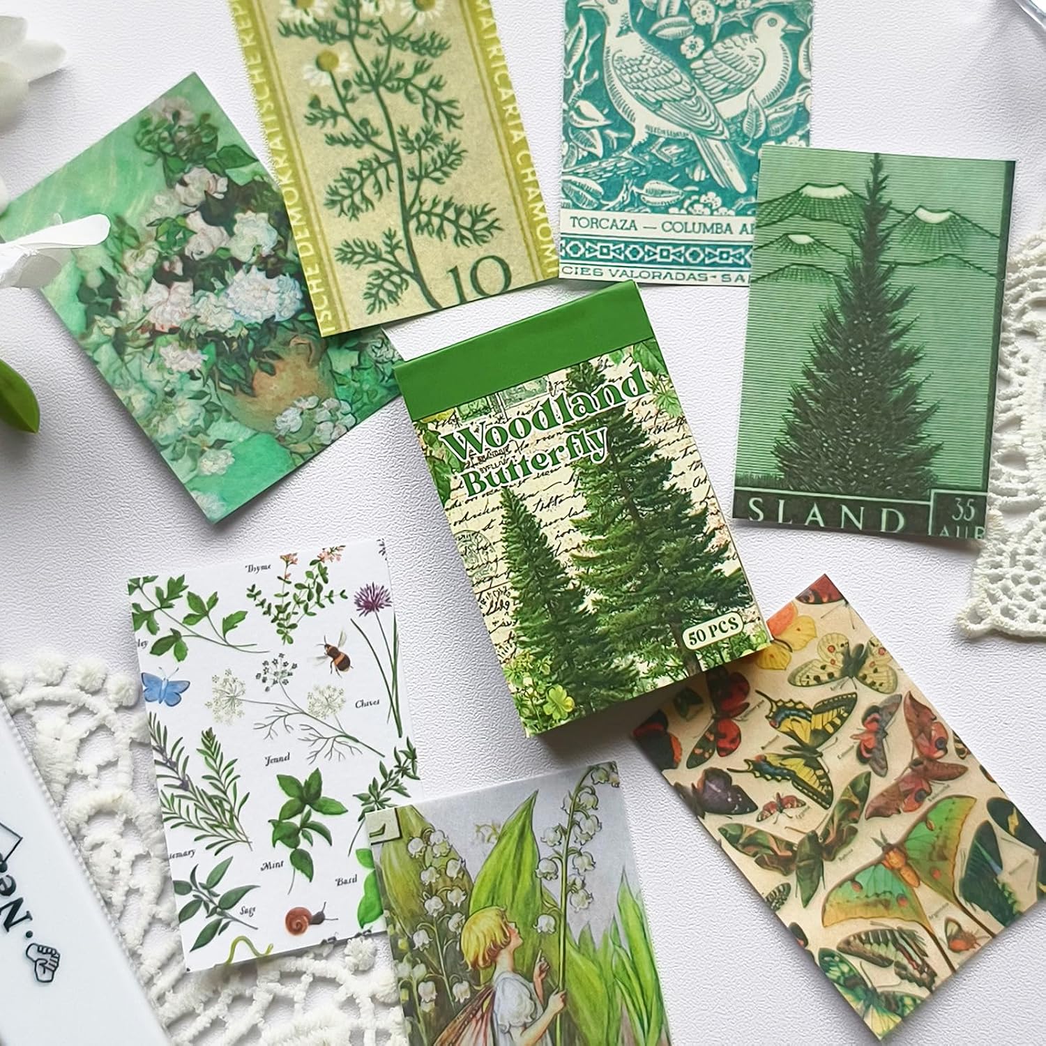 Vintage Washi Sticker Book, 300 PCS Scrapbooking and Journaling Stickers | 300 PCS Vintage Washi Paper Stickers for Journaling, Scrapbooking, Travel Albums, Planners, Junk Journals and DIY Crafts