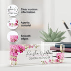 Personalized Name Plate for Desk, Custom Desk Name Plate, Acrylic Name Plate - Image 3
