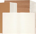 Labkiss 30 Pack Large B5 College Ruled Notebook & Journal Bulk, Kraft Cover by Labkiss