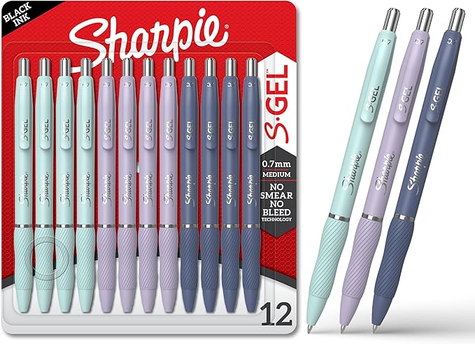 Sharpie S-Gel, Gel Pens, Medium Point, School Supplies by Sharpie