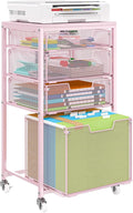 Sbanmao 4 Drawer Rolling File Cart Under Desk Storage, File Cabinets by shengbaomaoyi