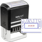 MaxMark Large Self-Inking Rubber Date Office Stamp by Maxmark
