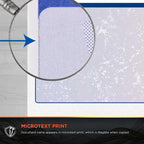 docugard blue/red premier prismatic top high security check showing dimensions