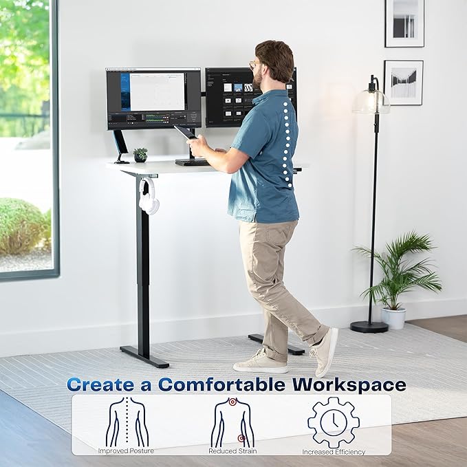 VIVO Electric 43 x 24 in Standing Desk, Memory Height Adjustment, 1B Series - Image 4
