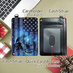BWEGRHE Small Travel Wallets, RFID Blocking PU Leather Credit Card Holder - Image 5