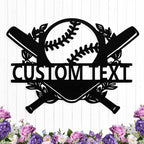 Personalized Baseball Metal Sign Custom Name Sign Baseball Player Gift Boys by HengMeiZiK